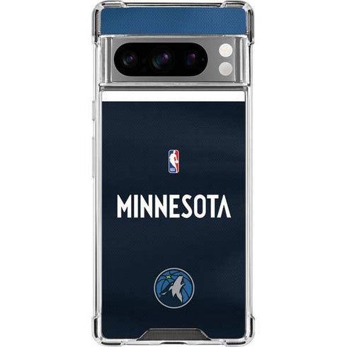 NBA Minnesota Timberwolves Jersey Google Pixel 8 Pro Clear Case